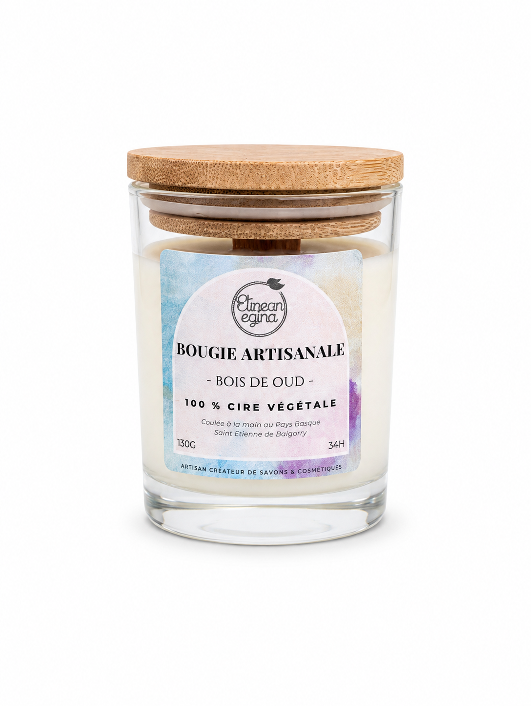 Bougie Bois de oud | 100% végétale