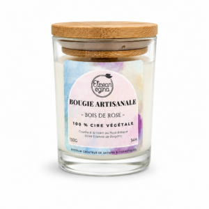 Bougie Bois de rose | 100% végétale
