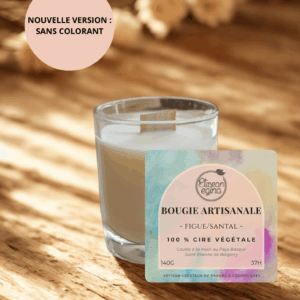 Bougie végétale parfumée "Figue-santal"
