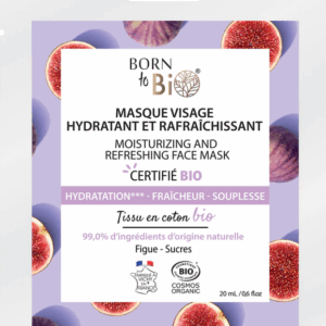 Masque visage hydratant & rafraîchissant de la marque born to bio en vente à la savonnerie artisanale etxean egina