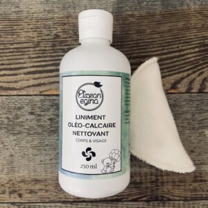 liniment 100% naturel etxean egina / huile olive, eau de chaux et vitamines E, bébé et toute la famille